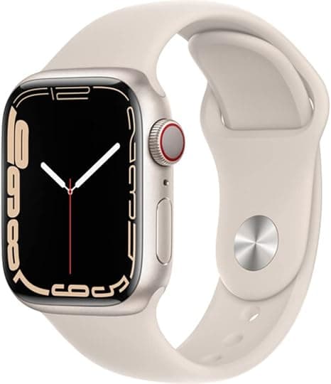 Apple Watch Series 7 (GPS + Cellular, 41mm) – Silver Stainless Steel Case with Silver Milanese Loop (Regular) - Image 1