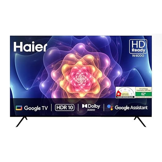 Haier 80 cm (32 inches) HD Ready Smart LED Google TV LE32W400G‑N (Black) - Image 1