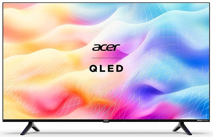 Acer 139 cm (55 inches) V Series 4K Ultra HD Smart QLED Google TV AR55GR2851VQD (Black) - Image 1