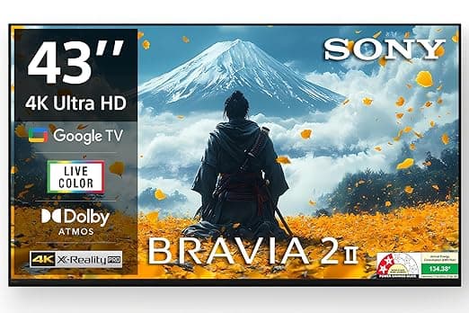 Sony 108 cm (43 inches) BRAVIA 2M2 Series 4K Ultra HD Smart LED Google TV K-43S22BM2 (Black) - Image 1