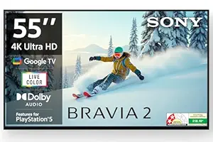Sony 139 cm (55 inches) BRAVIA 2 Series 4K Ultra HD Smart LED Google TV K-55S25B (Black) - Image 1