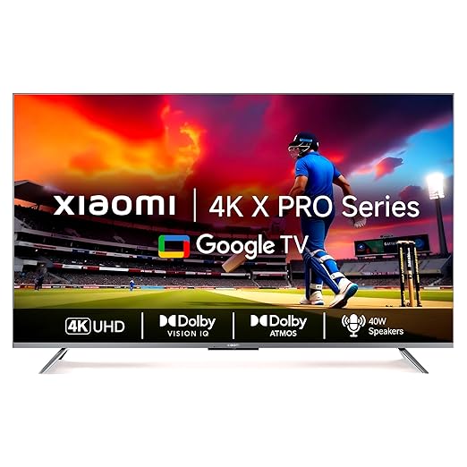 Xiaomi 138 cm (55 inches) X Pro 4K Dolby Vision IQ Series Smart Google LED TV L55M8-5XIN (Black) - Image 1