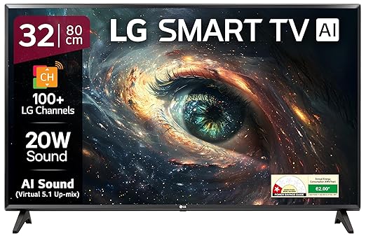 LG 80 cm (32 inches) LR600 Series Smart webOS IPS LED TV 32LR600B6LC (Black) - Image 1