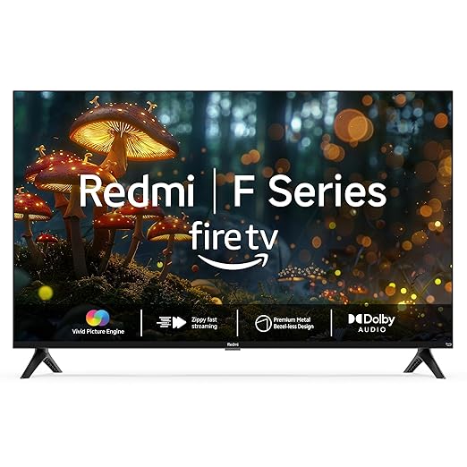 Redmi Xiaomi 80 cm (32 inches) F Series HD Ready Smart LED Fire TV L32MA-FVIN (Black) - Image 1