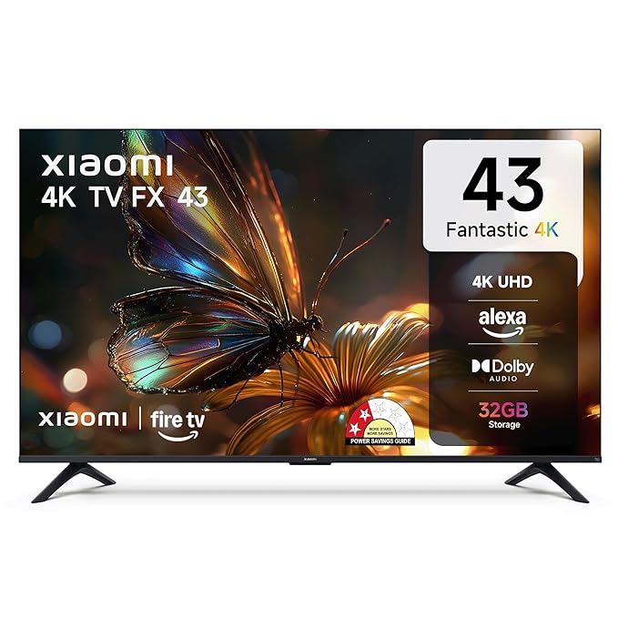 Xiaomi 108 cm (43 inch) FX Ultra HD 4K Smart LED Fire TV L43MB-FIN (Black) - Image 1